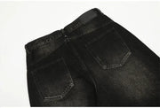 Men's Retro Washed Gradient Distressed Jeans