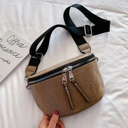 Rivet Soft Leather Fashion Saddle Crossbody Bag