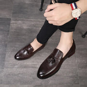 Men's Casual Leather Loafers with Tassels