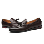 Men's Casual Leather Loafers with Tassels