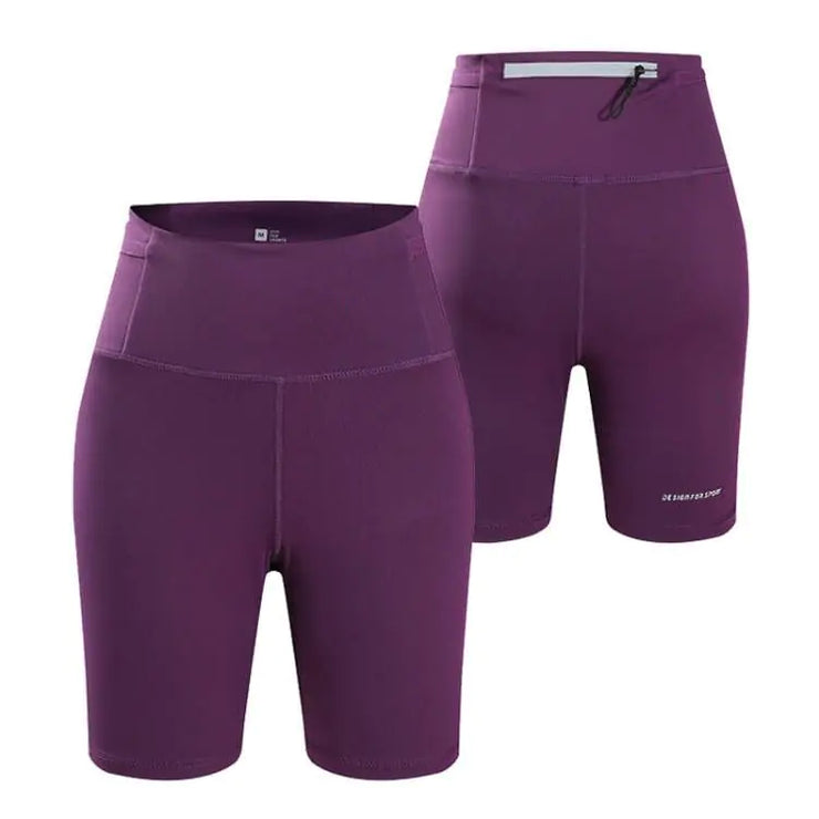 Reflective Tight Elastic Fitness Running Shorts