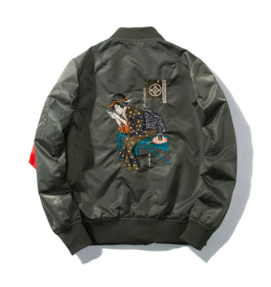 Embroidered Air Force Pilot Jacket