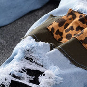 Fashion Patch Ripped Stretch Skinny Jeans