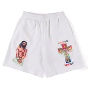 Men's Colorful Cross Print Touring Shorts