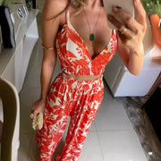 2023 Summer Sexy Printed Cami Bra and Pants Set