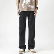 Heavy Washed Yellow Jeans in American Style