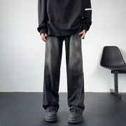 Autumn American High Street Washed Stitching Jeans