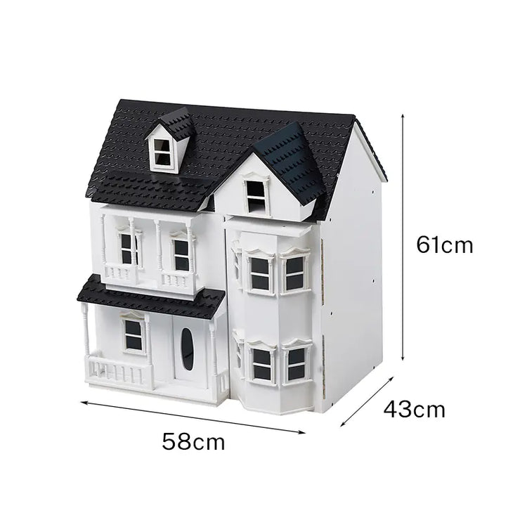 Wholesale Retro Wooden Dollhouse Castle Playset