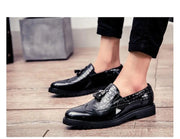 Men's Leather Loafers with Tassels