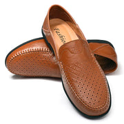 Men's Casual Leather Driving Shoes - Stylish Loafers