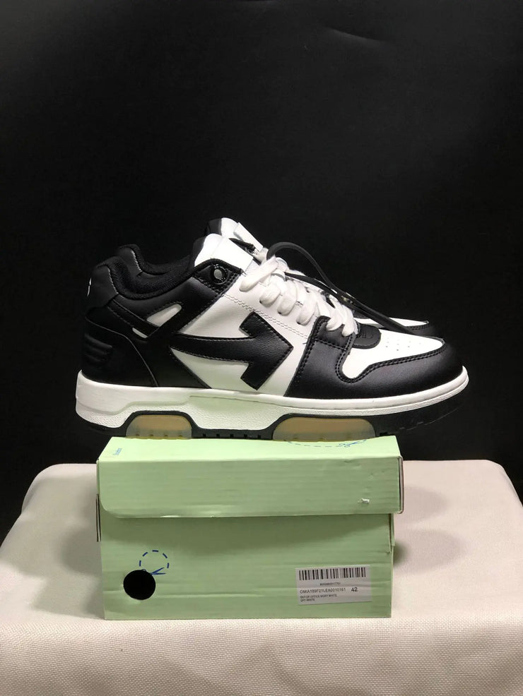OFF-WHITE Leather Arrow Low-Top Sneakers for All