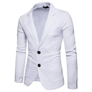 Men's Slim Fit Knit Blazer - Casual Business Jacket