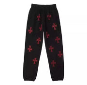 Cross Rhinestone Zip-Up Hoodie