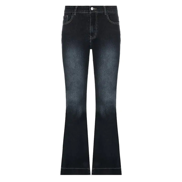 Street Retro Low Rise Jeans for Trendy Girls