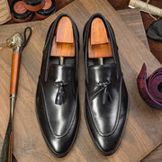 Men's Business Casual Leather Shoes with Tassels
