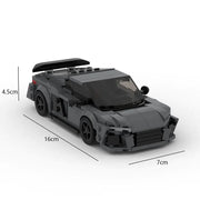 MOC-Compatible Audi R8 Racing Model for Boys