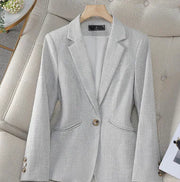 Modern Fit Tailored Blazer - Korean Style (One Piece)