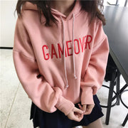 Embroidered Letter Hoodie Jacket