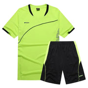 Men's Sports Set - Short Sleeve Quick-Dry Gym Wear