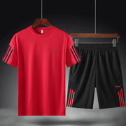 Men's Breathable Two-Piece Summer Sports Suit