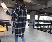 Casual Women's Plaid Shirt Jacket