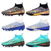 Men's High-Top Soccer Cleats for Autumn Training
