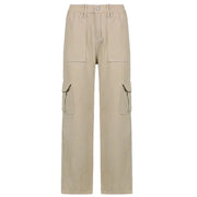 Multi-Pocket Solid Color Stitching Fashion Jeans