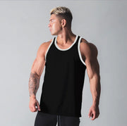 Men's Casual Cotton Gym Vest for Breathable Exercise