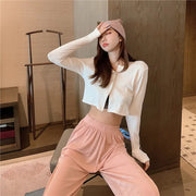 High-Waisted Casual Wide-Leg Pants for Women