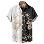 Men's Casual Polyester Spandex Shirt for Any Scene