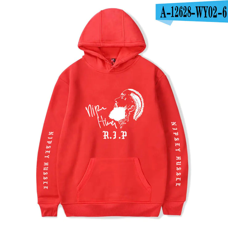 Nipsey Hussle Hip-Hop Style Fleece Hooded Sweatshirt