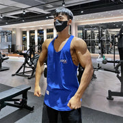 Men's Casual Cotton Vest for Gym and Exercise