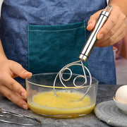 Stainless Steel Manual Dough Mixer with Mixing Stick