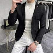 2023 Men's Slim Fit Casual Suede Jacket