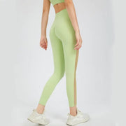 High-Waist Nude Stretch Tights for Women Sports Pants