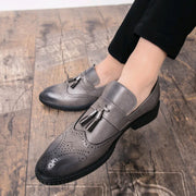 Men's Summer Breathable British Loafers with Tassels