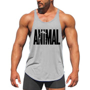 Men's Muscle Tank Top with Round Hem for Gym Workouts