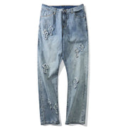 American Street Cross Jeans - Men's Retro Loose Trousers