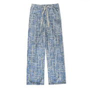 Embroidered Wide Leg Hip-Hop Jeans for Men