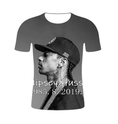Nipsey Hussle 3D Graphic Short Sleeve T-Shirt