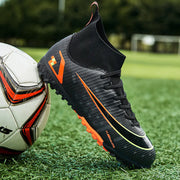 Men's High-Top Soccer Cleats for Artificial Turf Training