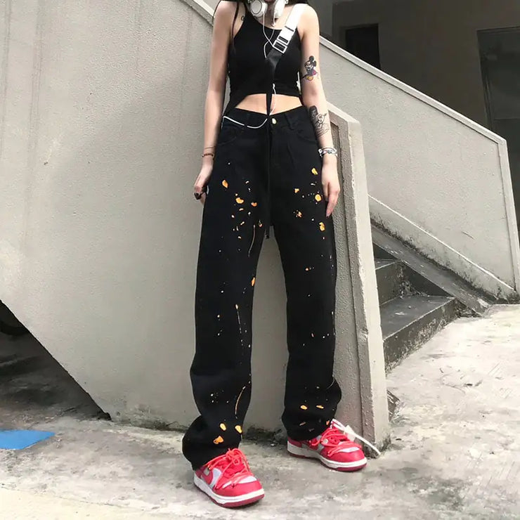 High Waist Loose Wide Leg Jeans for Women