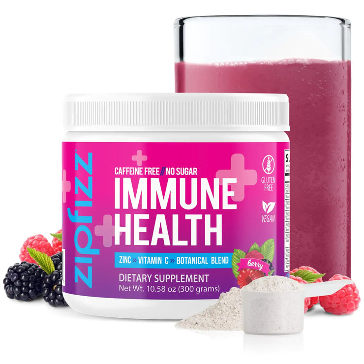 Zipfizz Daily Immune Health Powder Supplement Berry