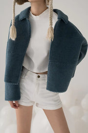 Reversible Shearling and Faux Leather Jacket