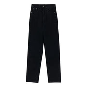 High Rise Loose Fit Black Boyfriend Jeans for Women