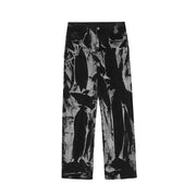 Men's Tie-Dye Distressed Loose Straight Jeans Fashion
