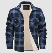 Men's Fleece-Lined Plaid Jacket