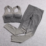 Women's Seamless Yoga Set - 2-Piece Workout Outfit
