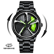 SVJ Men's Quartz Watch with 3D Hollow Design