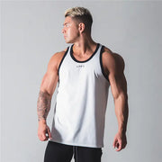 Men's Casual Cotton Gym Vest for Breathable Exercise